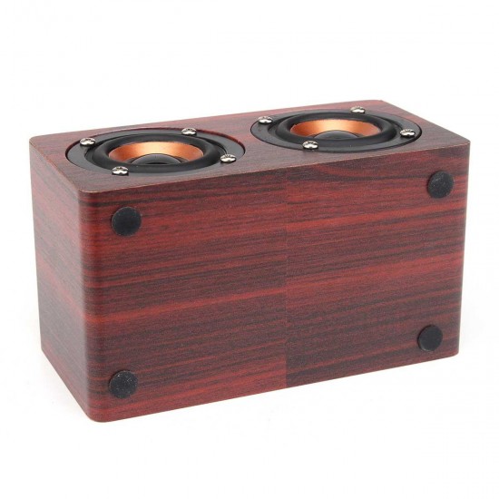 W5 Wireless bluetooth Dual Speaker Wooden Speaker