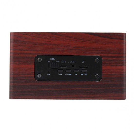 W5 Wireless bluetooth Dual Speaker Wooden Speaker