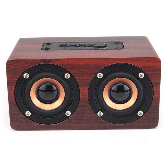 W5 Wireless bluetooth Dual Speaker Wooden Speaker