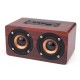 W5 Wireless bluetooth Dual Speaker Wooden Speaker