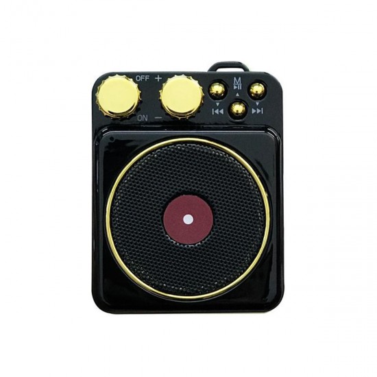 Wireless bluetooth 5.0 Speaker Retro Record Player FM Radio AUX Dual Antenna Mini Portable Speaker Wireless bluetooth 5.0 Speaker Retro Record Player FM Radio AUX Dual Antenna Mini Portable Speaker