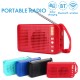 Wireless bluetooth Outdoor LED Flashlight Speaker Stereo Hands-free TF Card FM Radio Speaker with Mic