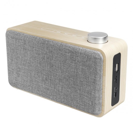 Wooden Touch Wireless bluetooth Speaker 1500mAh Handsfree Bass Subwoofer Loudspeaker Support TF Card With Mic