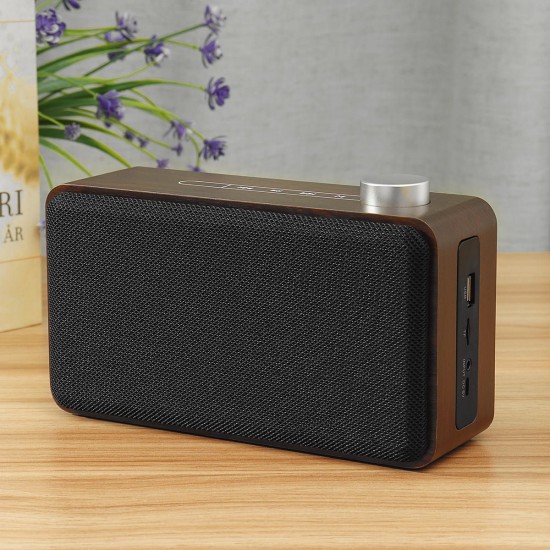 Wooden Touch Wireless bluetooth Speaker 1500mAh Handsfree Bass Subwoofer Loudspeaker Support TF Card With Mic