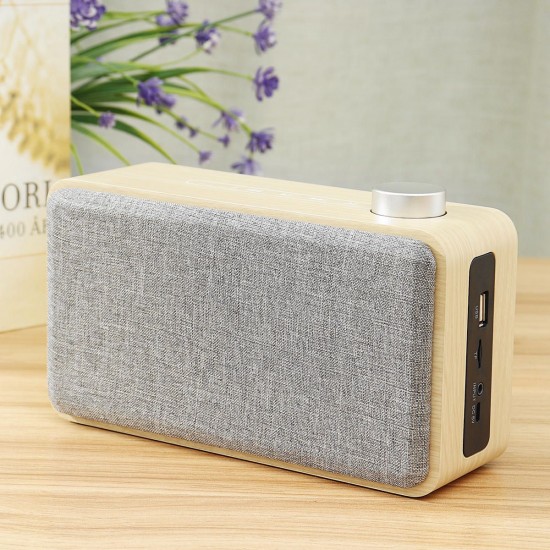 Wooden Touch Wireless bluetooth Speaker 1500mAh Handsfree Bass Subwoofer Loudspeaker Support TF Card With Mic