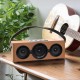 Wooden Wireless bluetooth Speaker Stereo Subwoofer Sound FM Radio TF Card Handsfree With Mic