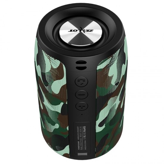 S32 Portable Wireless bluetooth 5.0 Speaker Heavy Bass FM Radio TF Card U Disk Outdoors Subwoofer with Mic