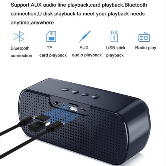 bluetooth Speakers Wireless Dual Speakers Portable Surround Sound Card FM Radio Outdoor Subwoofer bluetooth Speakers Wireless Dual Speakers Portable Surround Sound Card FM Radio Outdoor Subwoofer