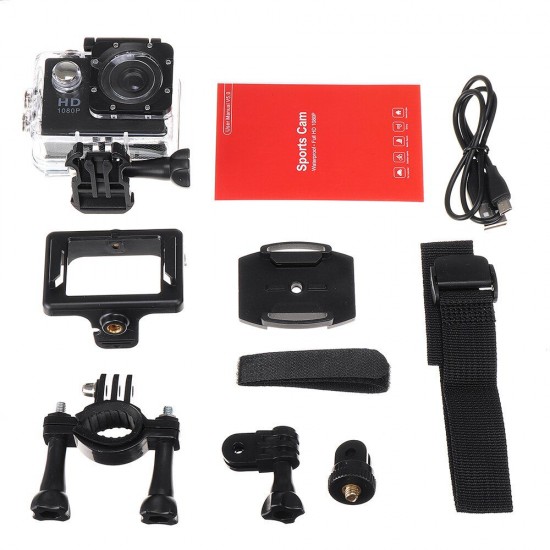 1080P Sports Camera Wide Angle Lens 140 Degrees Waterproof Outdoor Aerial Cam Recorder 1080P Sports Camera Wide Angle Lens 140 Degrees Waterproof Outdoor Aerial Cam Recorder