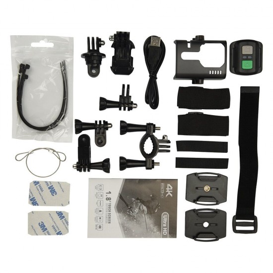 4K 1.8 Inch Wifi Ultra HD Waterproof Outdoor Sports Camera Camcorder Touch Screen With Remote Control 4K 1.8 Inch Wifi Ultra HD Waterproof Outdoor Sports Camera Camcorder Touch Screen With Remote Control