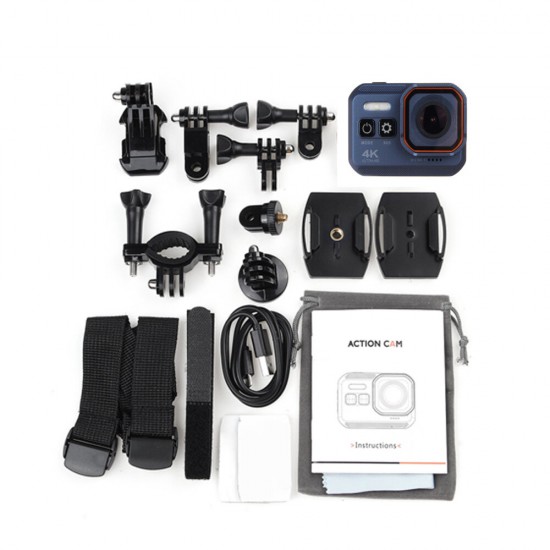 4K WiFi Flashlight WDR Recording Waterproof Sport Camera Vlog 170 Wide Angle Degrees Cam 4K WiFi Flashlight WDR Recording Waterproof Sport Camera Vlog 170 Wide Angle Degrees Cam