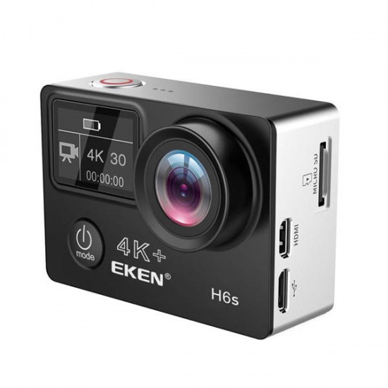 H6s EIS 4K Wifi Sport Action Camera 170 Degree Wide Angle Fisheye Lens HD OLED Dual Screen