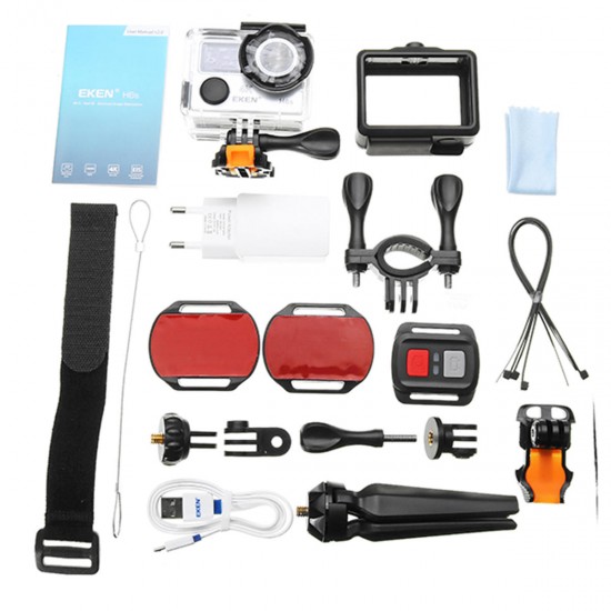 H6s EIS 4K Wifi Sport Action Camera 170 Degree Wide Angle Fisheye Lens HD OLED Dual Screen H6s EIS 4K Wifi Sport Action Camera 170 Degree Wide Angle Fisheye Lens HD OLED Dual Screen