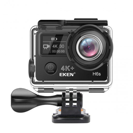 H6s EIS 4K Wifi Sport Action Camera 170 Degree Wide Angle Fisheye Lens HD OLED Dual Screen