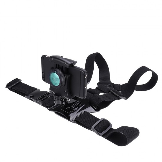 4-6 Inch Mobile Phone 360 Degree Rotation Holder Clip Breast Strap Mount Stabilizer for Phone DV Sport Camera