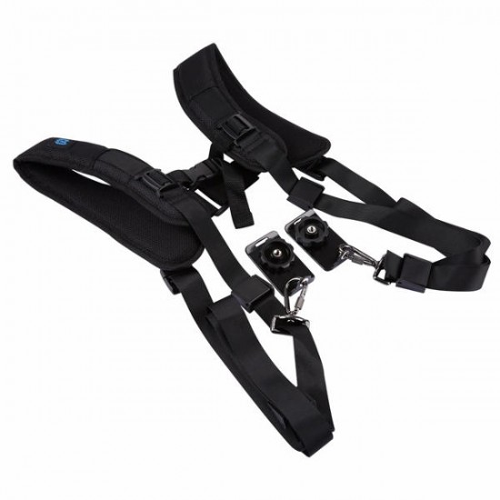Quick Release Double Harness Soft Pads Decompression Foam Shoulder Strap Belt for DSLR Cameras Quick Release Double Harness Soft Pads Decompression Foam Shoulder Strap Belt for DSLR Cameras