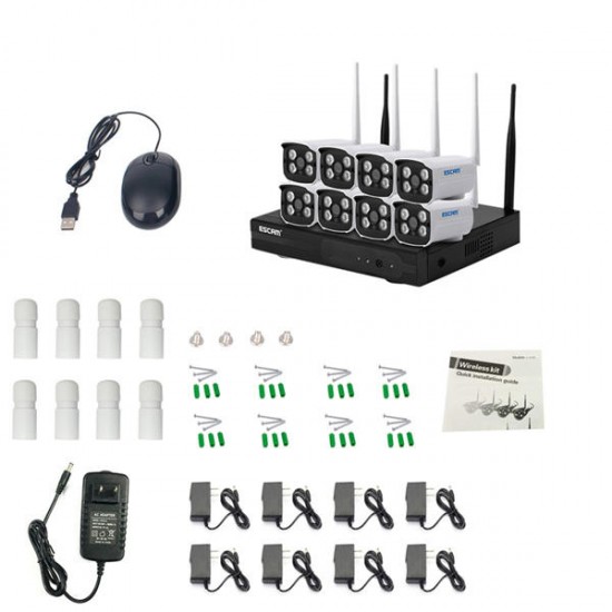 WNK803 8CH 1080P Wireless NVR Kit Outdoor IR WiFi IP Camera Surveillance Home Security System WNK803 8CH 1080P Wireless NVR Kit Outdoor IR WiFi IP Camera Surveillance Home Security System