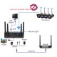 4CH 2.0MP 1080P Wireless Black Surveillance Camera System Kits outdoor/Indoor WeatherproofP2P CCTV Monitoring Kit