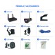 4CH 2.0MP 1080P Wireless Black Surveillance Camera System Kits outdoor/Indoor WeatherproofP2P CCTV Monitoring Kit