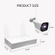 4CH 2.0MP 1080P Wireless Surveillance White Camera System Kits outdoor/Indoor Weatherproof P2P CCTV Monitoring Kit