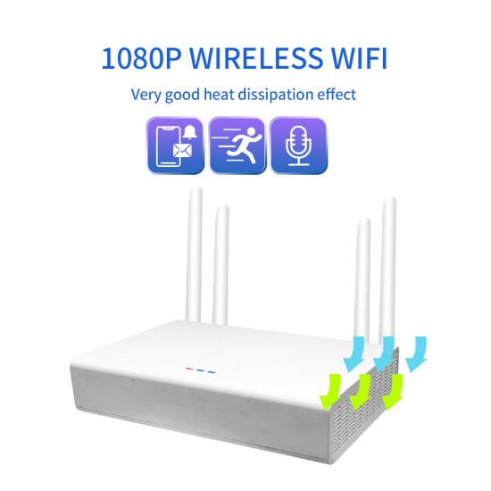 4CH 2.0MP 1080P Wireless Surveillance White Camera System Kits outdoor/Indoor Weatherproof P2P CCTV Monitoring Kit 4CH 2.0MP 1080P Wireless Surveillance White Camera System Kits outdoor/Indoor Weatherproof P2P CCTV Monitoring Kit