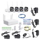 4CH 2.0MP 1080P Wireless Surveillance White Camera System Kits outdoor/Indoor Weatherproof P2P CCTV Monitoring Kit 4CH 2.0MP 1080P Wireless Surveillance White Camera System Kits outdoor/Indoor Weatherproof P2P CCTV Monitoring Kit