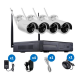 4CH CCTV System Wireless 960P NVR WIFI IP Camera Home Security System Surveillance Kit EU Plug