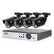 4PCS 4MP Outdoor CCTV Camera System 8CH AHD DVR Video Security Surveillance System Kit