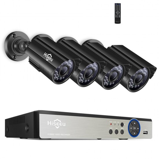8CH 5MP AHD DVR 4PCS CCTV Camera Security System Kit Outdoor Waterproof Video Surveillance 3.6mm Lens