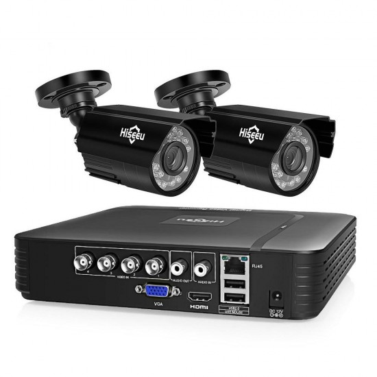 HD 4CH 1080N 5 in 1 AHD DVR Kit CCTV System 2pcs 1080P AHD Waterproof IR Camera P2P Security Surveillance Set HD 4CH 1080N 5 in 1 AHD DVR Kit CCTV System 2pcs 1080P AHD Waterproof IR Camera P2P Security Surveillance Set