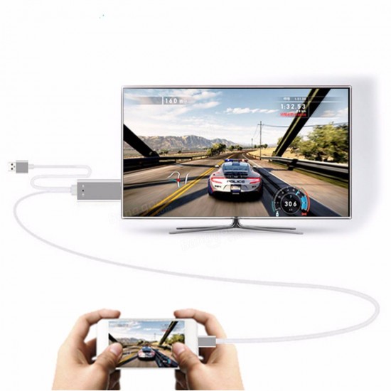 3 In 1 HDMI 1080P HD Cable Dongle Lightning/USB/TYPE-C Adapter For Android IOS