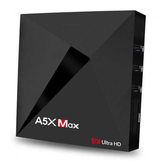 A5X MAX MID RK3328 4GB RAM 32GB ROM Android 7.1 HDR 10 USB 3.0 TV Box