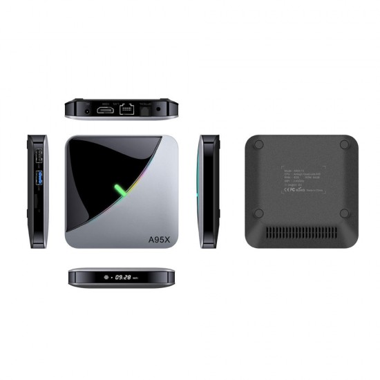 A95X F3 Air S905X3 4GB RAM 32GB ROM 5G WIFI bluetooth 4.0 Android 9.0 4K 8K TV Box with 6 RGB Light