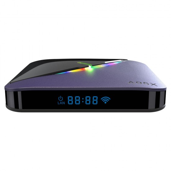 A95X F3 Amlogic S905X3 2GB RAM 16GB ROM 5G WIFI bluetooth 4.0 Android 9.0 4K 8K TV Box with 64 RGB Light