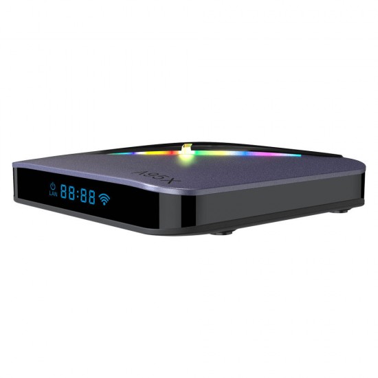 A95X F3 Amlogic S905X3 2GB RAM 16GB ROM 5G WIFI bluetooth 4.0 Android 9.0 4K 8K TV Box with 64 RGB Light