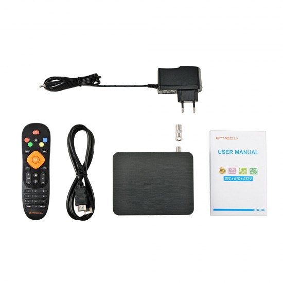 GTT-2 Amlogic S905D 2/8GB 2.4G WiFi BT4.0 Android 6.0 UHD 4K TV Box Combo DVB-T2 DVB-C ISDBT Signal Receiver Set-top Box