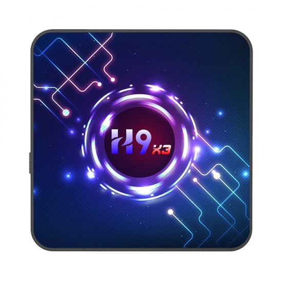 H9 X3 Amlogic S905x3 4GB RAM 64GB ROM 5G WiFi bluetooth 4.0 Android 9.0 8K Video Decoding TV Box with Mobile Control Youtube Netflix Google Play