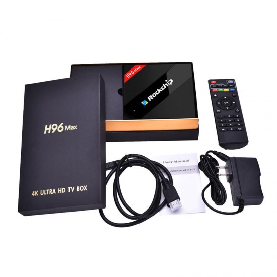 H96 MAX RK3399 Six Core 4GB RAM 32GB ROM 5.0G WiFi 1000M Gigabit LAN TV Box