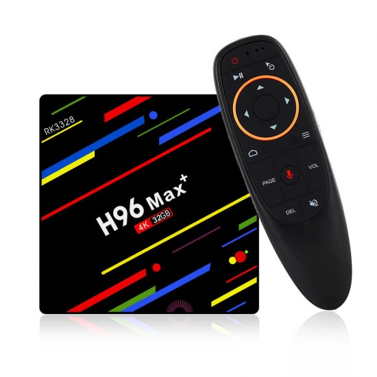 H96 Max Plus RK3328 4G/32G Android 8.1 USB3.0 Voice Control TV Box Support HD Netflix 4K Youtube