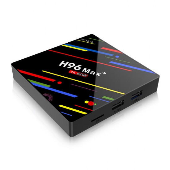 H96 Max Plus RK3328 4GB RAM 64GB ROM Android 8.1 USB3.0 5G WIFI TV Box Support HD Netflix 4K Youtube