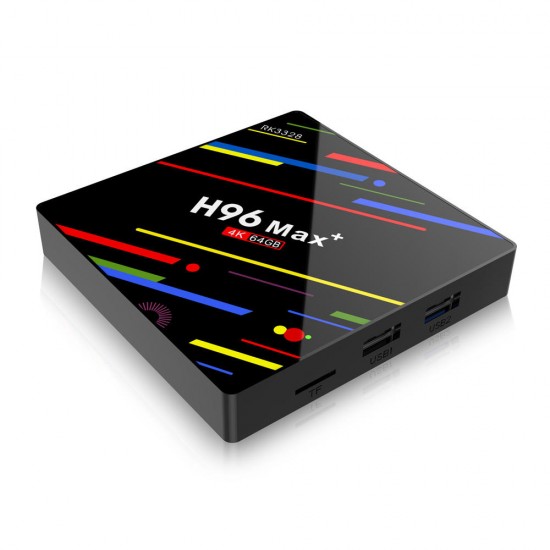 H96 Max Plus RK3328 4GB RAM 64GB ROM Android 8.1 USB3.0 5G WIFI TV Box Support HD Netflix 4K Youtube H96 Max Plus RK3328 4GB RAM 64GB ROM Android 8.1 USB3.0 5G WIFI TV Box Support HD Netflix 4K Youtube