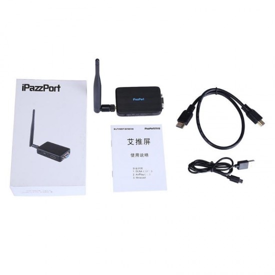 IPazz Port NC-16PRO 2.4G Wireless 1080P HD Display Dongle TV Stick Support Miracast DLNA Air Play