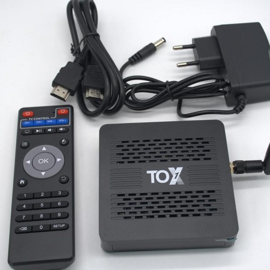 TOX1 Amlogic S905X3 4GB RAM 32GB ROM 2.4G 5G WiFi Bluetooth 1000M LAN 4K HD Smart Android 9.0 TV Box Set-top Box Support Youtube Netflix TOX1 Amlogic S905X3 4GB RAM 32GB ROM 2.4G 5G WiFi Bluetooth 1000M LAN 4K HD Smart Android 9.0 TV Box Set-top Box Support Youtube Netflix