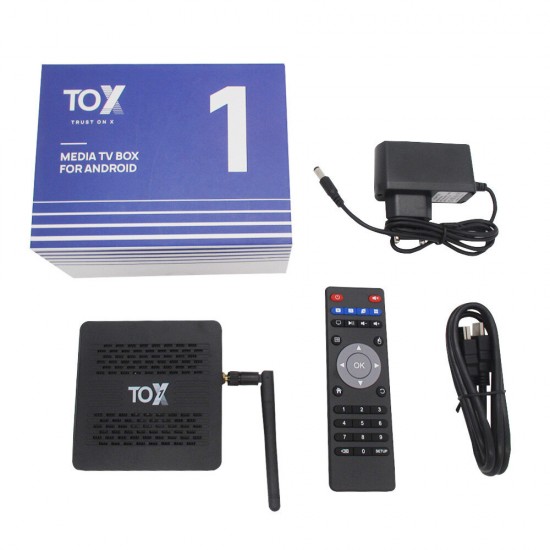 TOX1 Amlogic S905X3 4GB RAM 32GB ROM 2.4G 5G WiFi Bluetooth 1000M LAN 4K HD Smart Android 9.0 TV Box Set-top Box Support Youtube Netflix TOX1 Amlogic S905X3 4GB RAM 32GB ROM 2.4G 5G WiFi Bluetooth 1000M LAN 4K HD Smart Android 9.0 TV Box Set-top Box Support Youtube Netflix