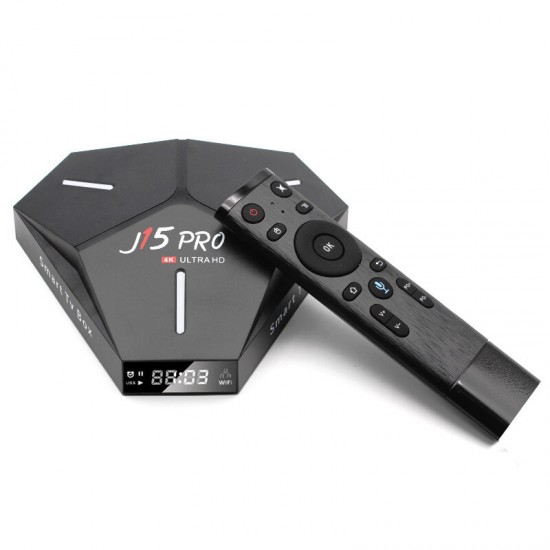 J15 Pro RK3328 2G RAM 16G ROM 5G Dual WIFI Android 9.0 4K HDR 3D TV Box With IR Remote Control Smart Network player