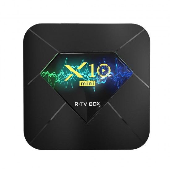 X10 Mini H313 DDR3 2GB RAM eMMC 16GB ROM 2.4G Wifi bluetooth 4.1 Android 10.0 4K TV Box Support VP9 H.265 4K@60fps