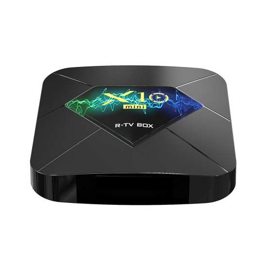 X10 Mini H313 DDR3 2GB RAM eMMC 16GB ROM 2.4G Wifi bluetooth 4.1 Android 10.0 4K TV Box Support VP9 H.265 4K@60fps