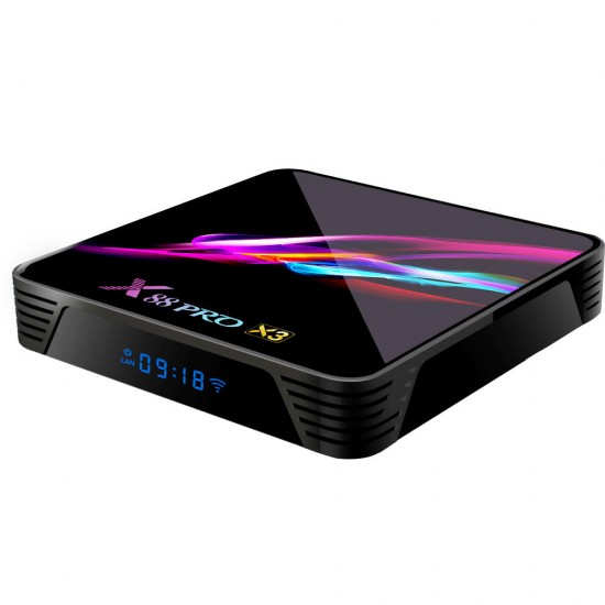 X88 PRO X3 Amlogic S905X3 4GB RAM 128GB ROM 5G WIFI bluetooth 4.1 8K Android 9.0 TV Box