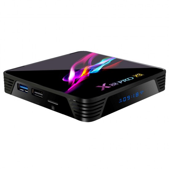 X88 PRO X3 Amlogic S905X3 4GB RAM 128GB ROM 5G WIFI bluetooth 4.1 8K Android 9.0 TV Box