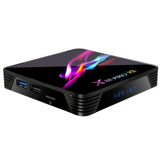 X88 PRO X3 Amlogic S905X3 4GB RAM 128GB ROM 5G WIFI bluetooth 4.1 8K Android 9.0 TV Box X88 PRO X3 Amlogic S905X3 4GB RAM 128GB ROM 5G WIFI bluetooth 4.1 8K Android 9.0 TV Box